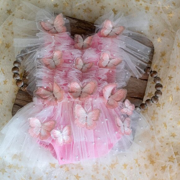 First Birthday Baby Butterfly Dress - Picture 3 of 4